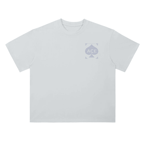 Phantom Lines Tee by Ace Clothing — heavyweight 300 g/m² cotton tee with line print, front view