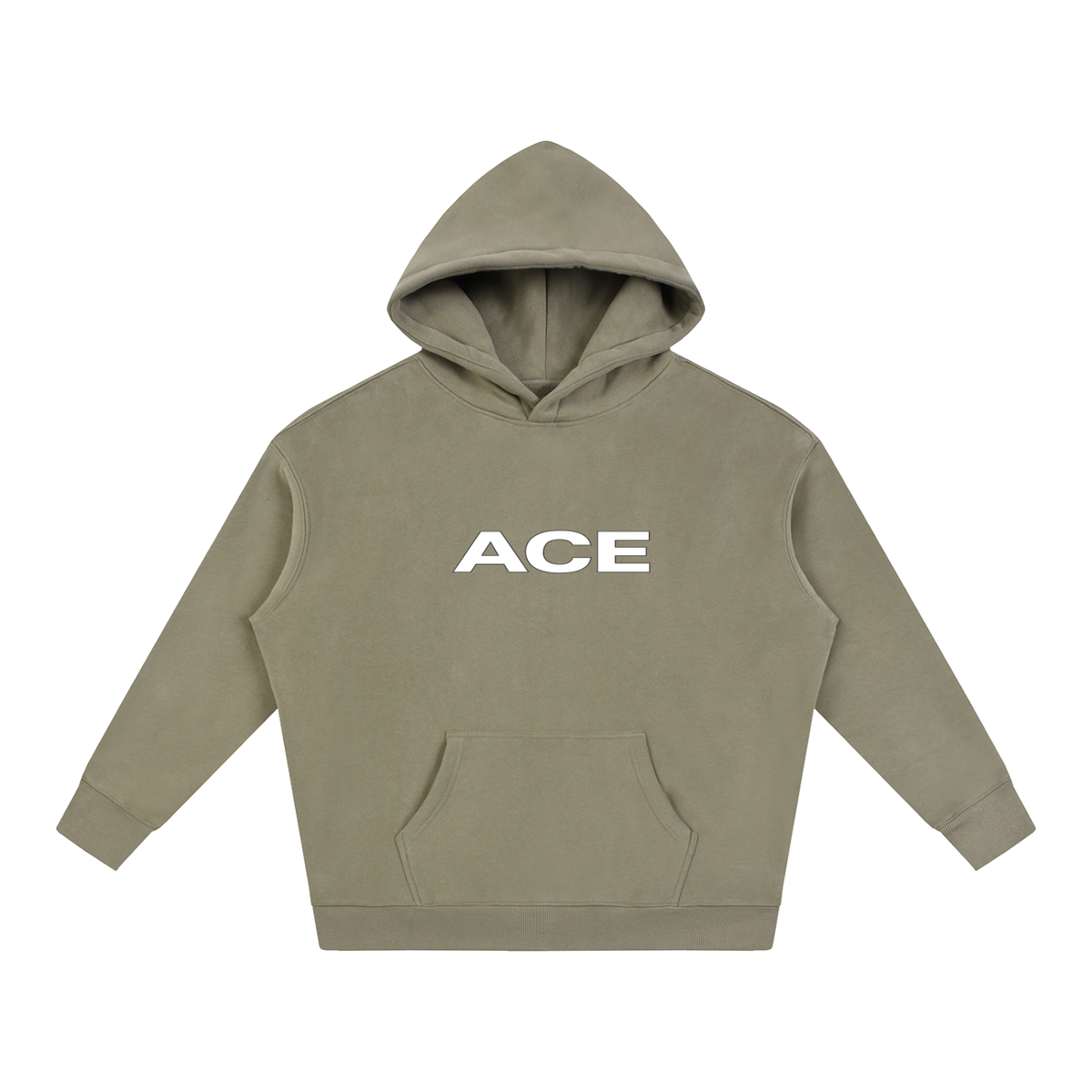 Flower Hoodie by Ace Clothing — 350 g/m² flower-print hoodie in Gray Coffee