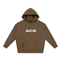 Flower Hoodie by Ace Clothing — 350 g/m² flower-print hoodie in Brown