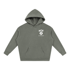 Cards Hoodie by Ace Clothing — 350 g/m² card-print hoodie in Gray