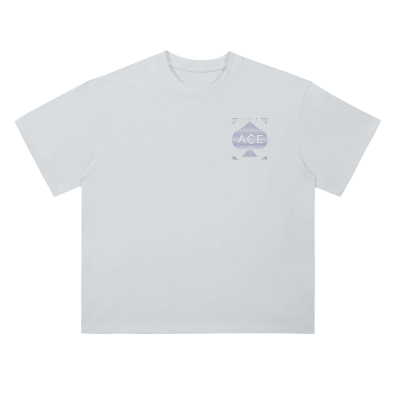 Phantom Lines Tee by Ace Clothing — heavyweight 300 g/m² cotton tee with line print, front view