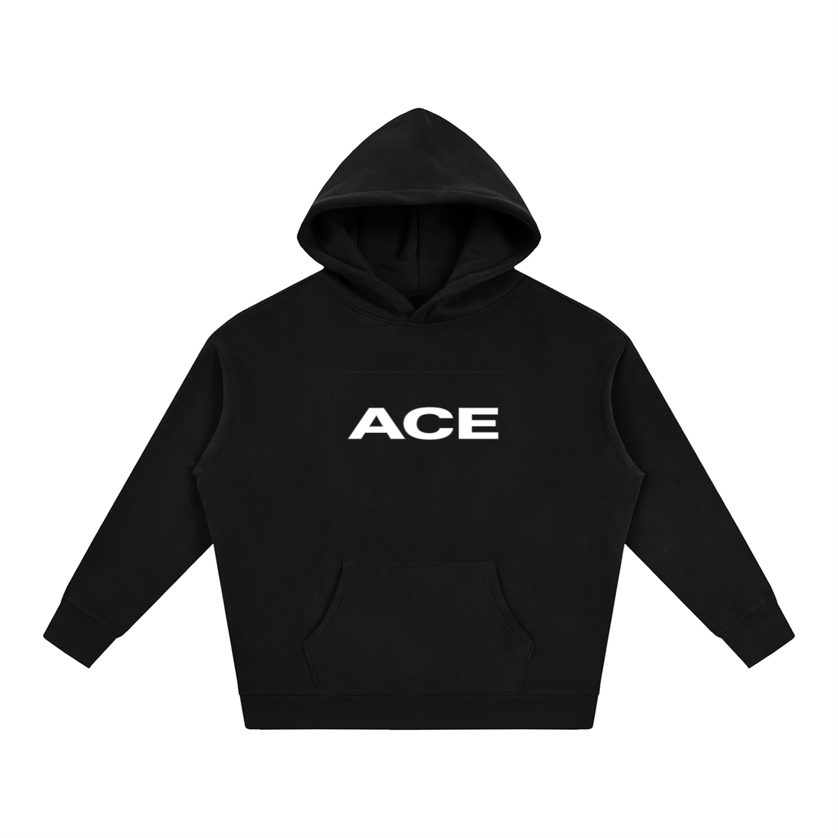 Flower Hoodie by Ace Clothing — 350 g/m² flower-print hoodie in Black